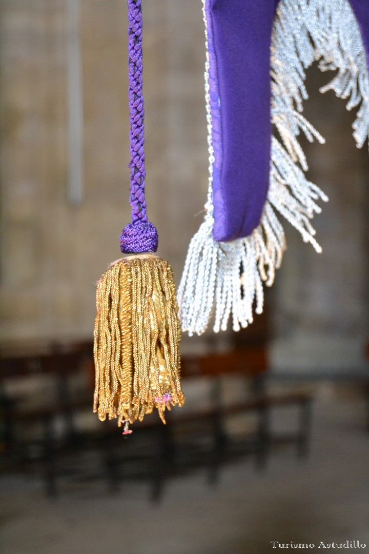 Detalle de un borriquillo en la Procesión de los Ramos en Astudillo