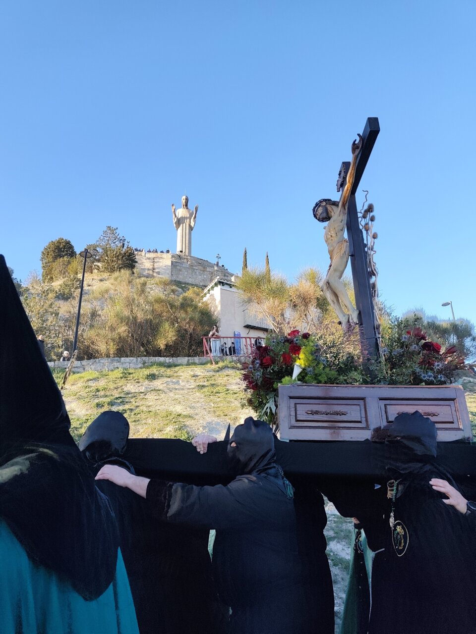 Procesión del Rosario del Dolor en Palencia con el Cristo del Otero