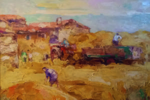 Obra pictórica de Antonio de la Peña con paisajes de Castilla