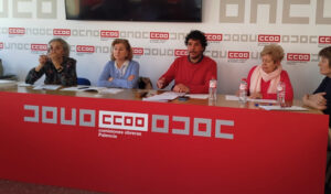 Reunión de pensionistas con Eduardo Velázquez en Palencia