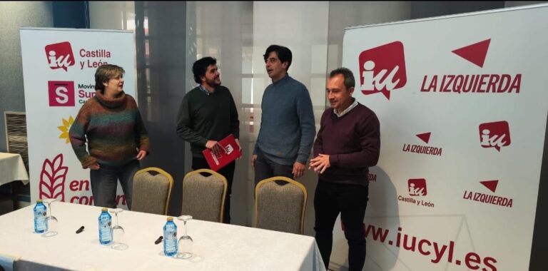 Acto político sobre vivienda pública en Palencia con Ovidio Zapico