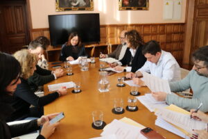Reunión del Ayuntamiento de Palencia sobre obras del Cerro del Otero