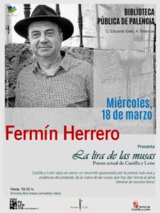 Fermín Herrero presenta un evento en la Biblioteca Pública de Palencia