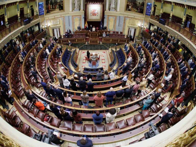 Vista general del Congreso de los Diputados durante la votación del decreto anticrisis
