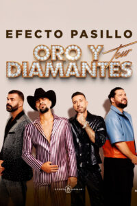 Cartel del concierto de Efecto Pasillo en el Teatro Ortega