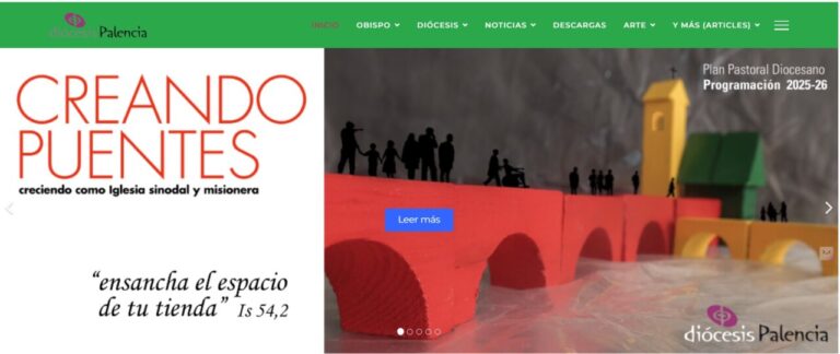 Iglesia en Castilla con figuras representativas de la comunidad