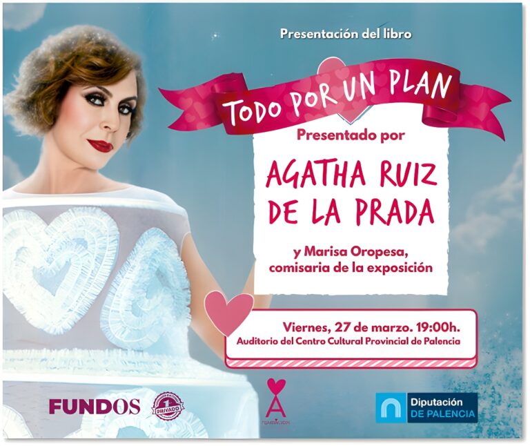 Cartel de presentación del libro Todo por un plan de Agatha Ruiz de la Prada