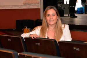 Laura Lombraña, concejal del PP en Palencia, en un evento