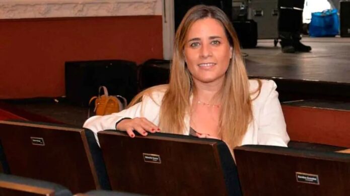 Laura Lombraña, concejal del PP en Palencia, en un evento