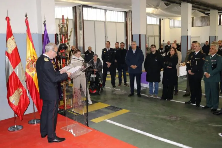 Discurso del jefe del Parque de Bomberos de Palencia en un evento