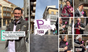 Juan Jesús Acosta Pulgar en la ronda de candidatos en Palencia