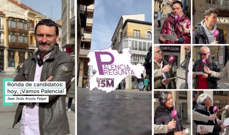 Juan Jesús Acosta Pulgar en la ronda de candidatos en Palencia