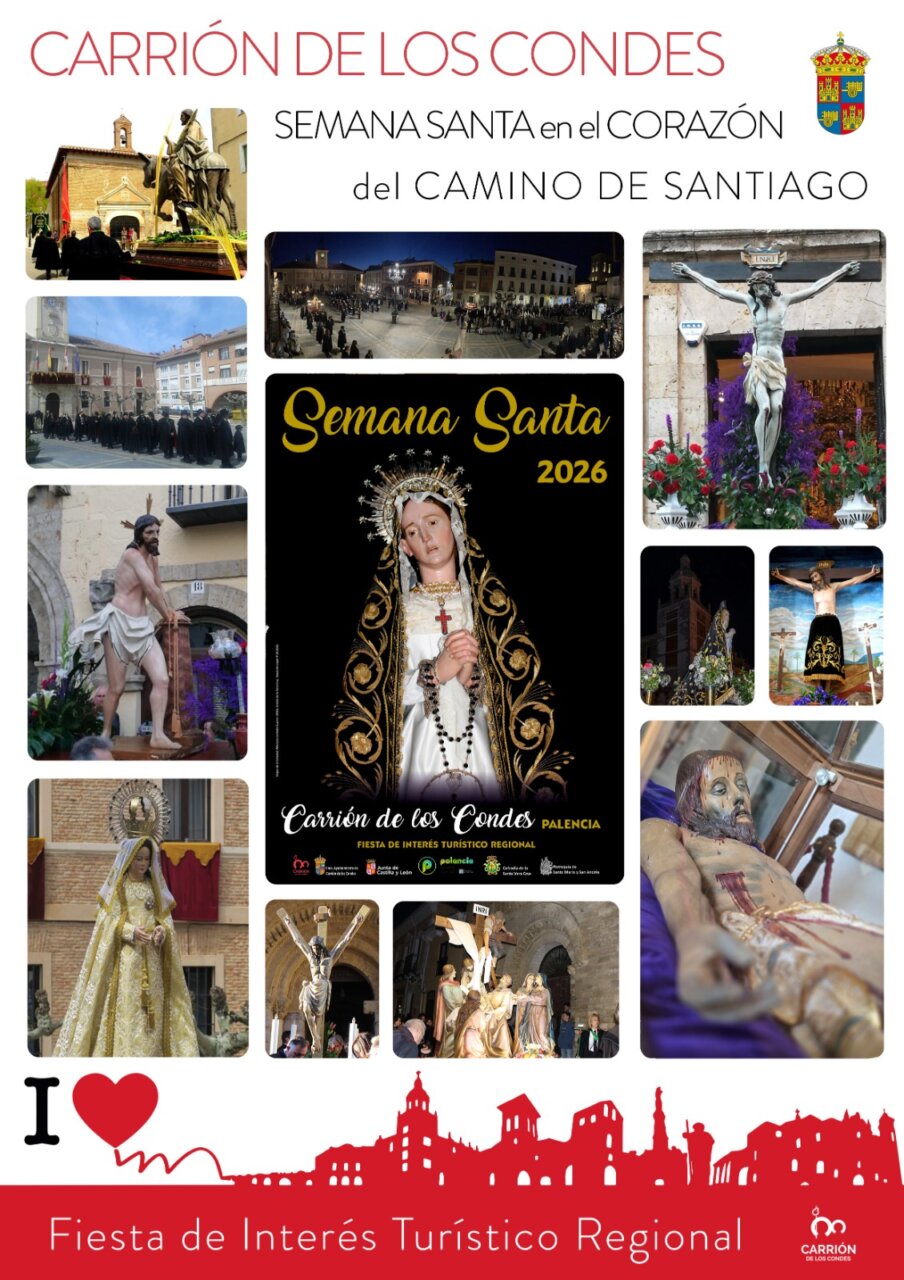 Cartel de la Semana Santa 2026 en Carrión de los Condes