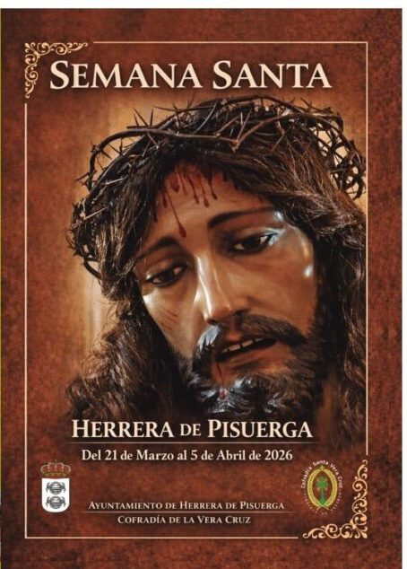 Cartel de la Semana Santa en Herrera de Pisuerga con detalles del programa