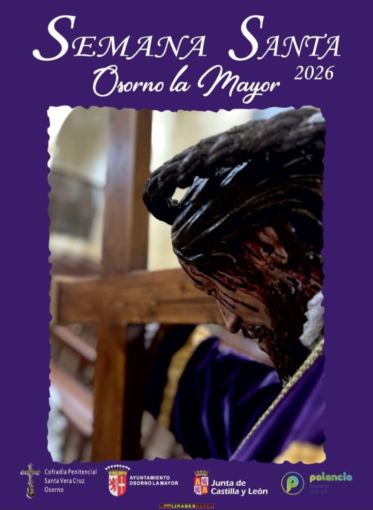 Imagen de la Semana Santa en Osorno la Mayor con una figura religiosa