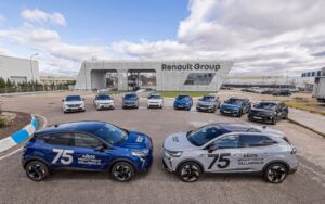 Vehículos Renault en la celebración de 75 años en Valladolid