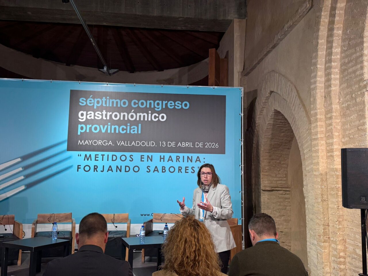 Ponente en el séptimo congreso gastronómico en Mayorga, Valladolid.