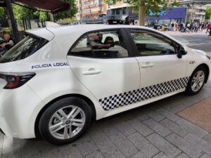 Nuevo coche de la Policía Local de Palencia en color blanco