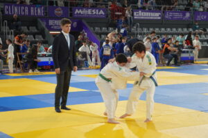 Competidores en el XV Torneo Nacional de Judo en Palencia