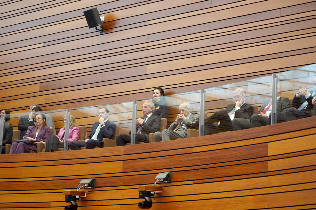 Ángeles Armisén durante la sesión de constitución del nuevo hemiciclo en las Cortes de Castilla y León.