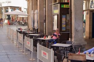 Quiosco de la ONCE en la Calle Mayor de Palencia