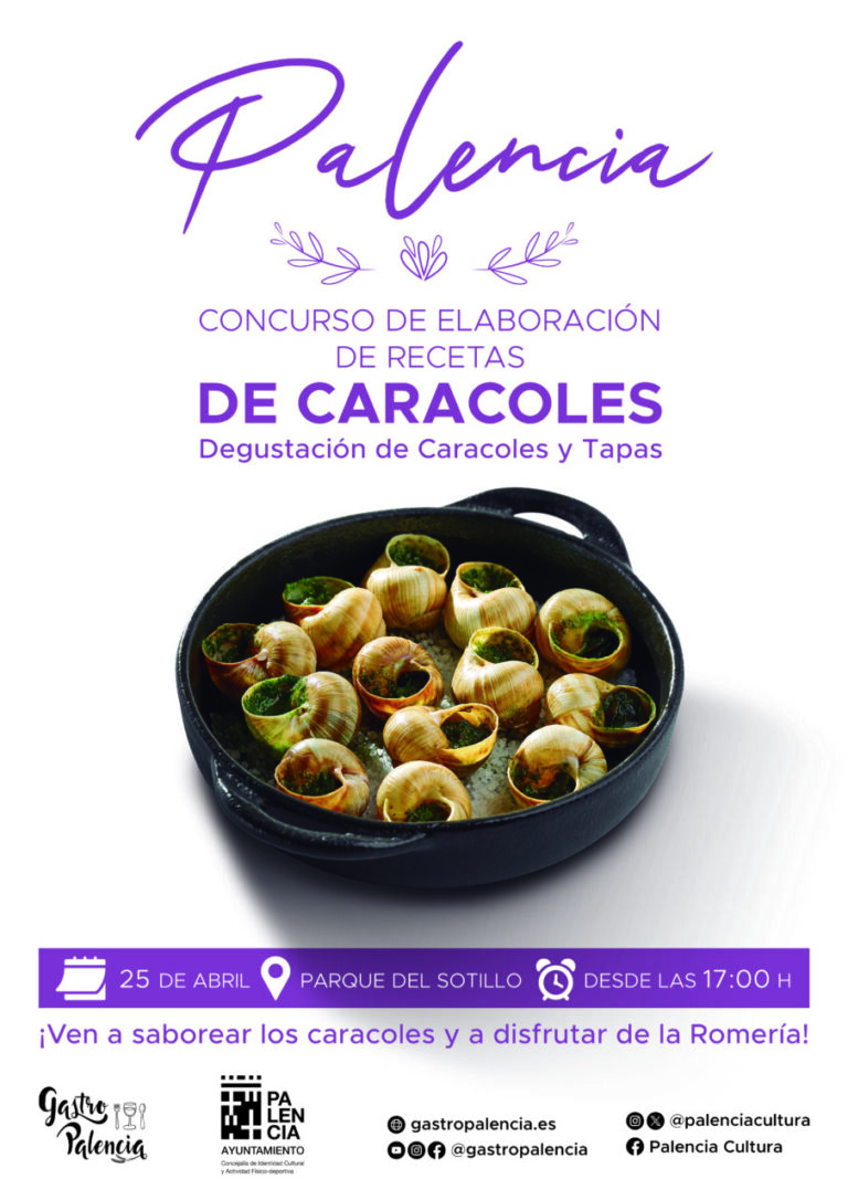 Plato con caracoles preparados para el concurso de recetas en Palencia