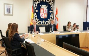 Reunión de la Junta de Portavoces en las Cortes de Castilla y León