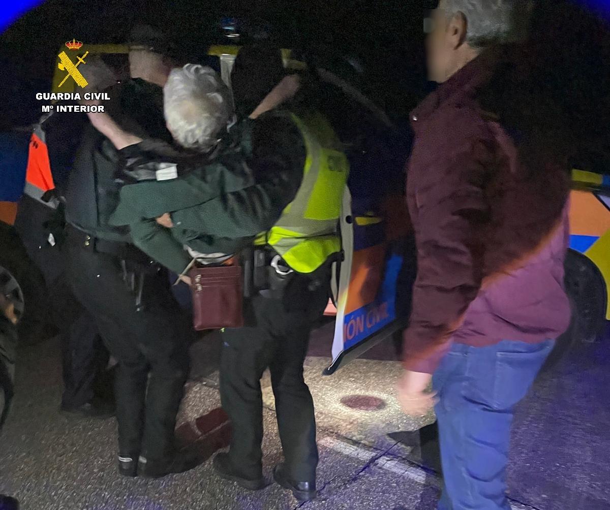 La Guardia Civil rescata a una mujer desaparecida en Perales