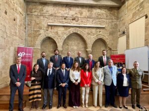 Inauguración de la exposición del 40 aniversario de las Escuelas Taller en un monasterio