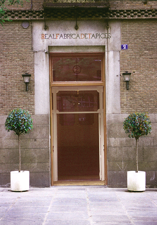 Fachada de la Real Fábrica de Tapices en Palencia