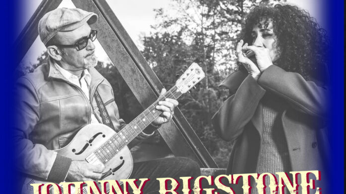 Johnny Bigstone y Sweet Marta tocando música blues en un evento