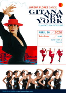 Cartel del espectáculo Gitana en New York con bailarines de flamenco