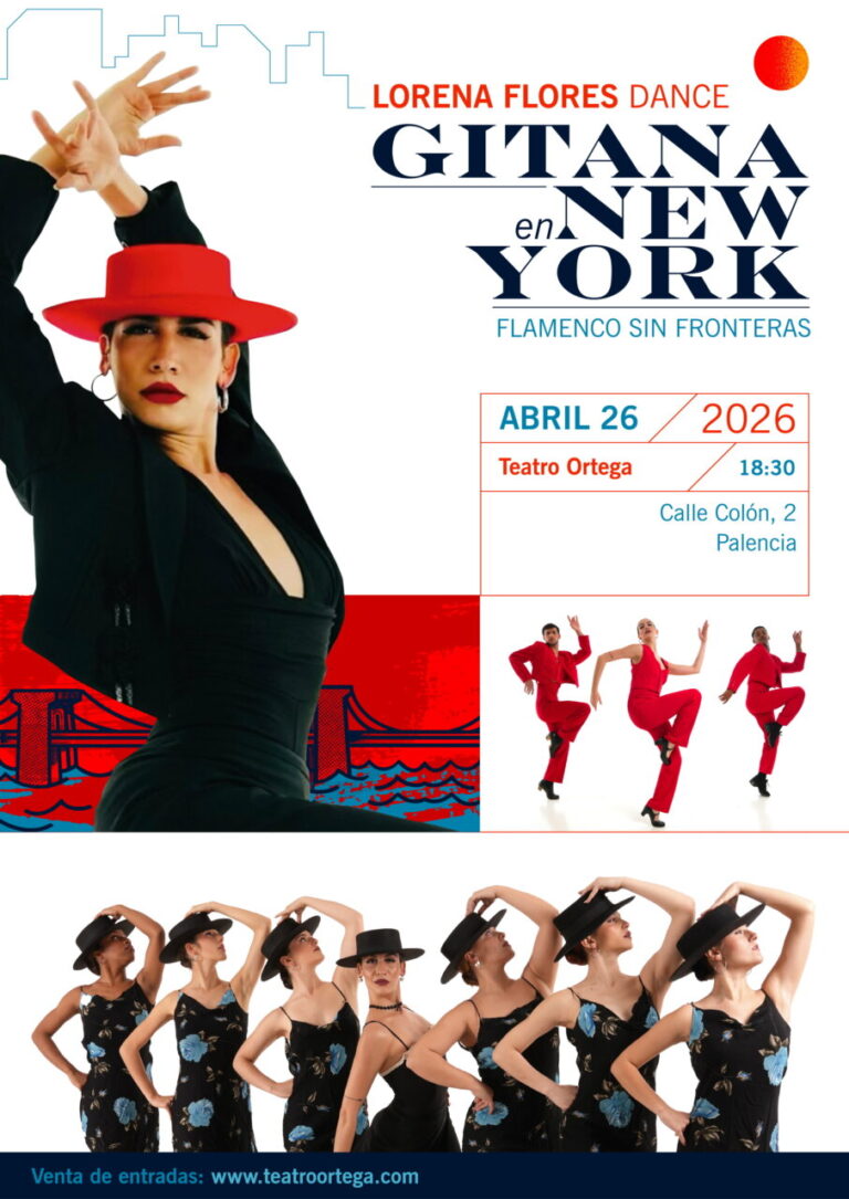Cartel del espectáculo Gitana en New York con bailarines de flamenco