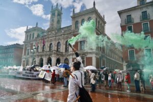 Movilización en Valladolid, el pasado 29 de abril. Miriam Chacón, ICAL