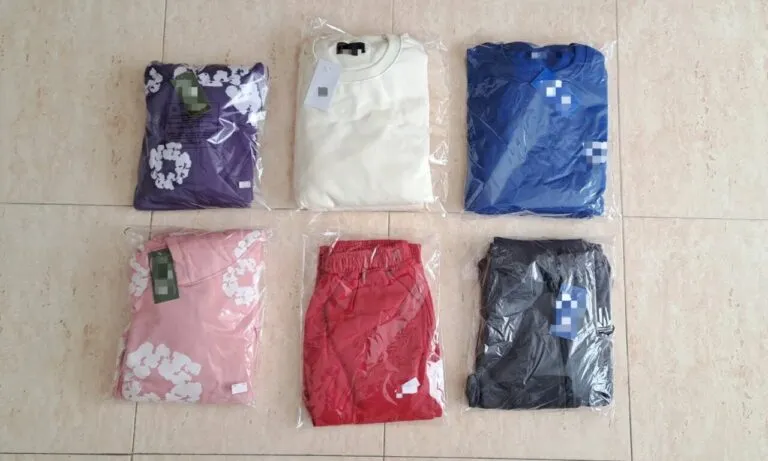 Prendas de ropa falsificadas incautadas en Palencia