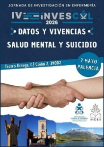Cartel de la IV Jornada Invescol sobre salud mental y suicidio en Palencia