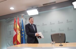 Carlos Fernández Carriedo en la Junta de Castilla y León durante una comparecencia