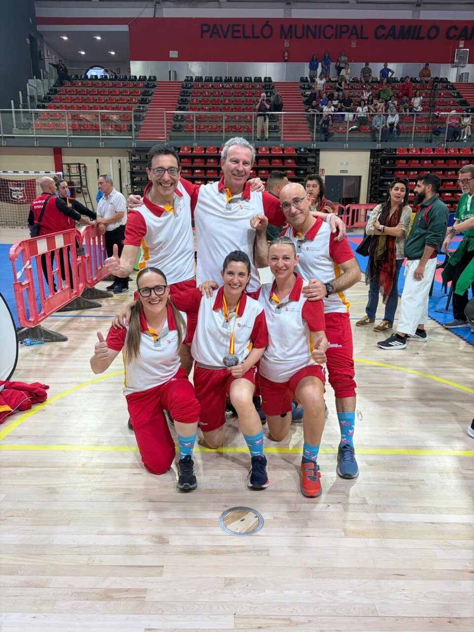 Equipo de karate del Club Fujisan-Karate Palencia en competición