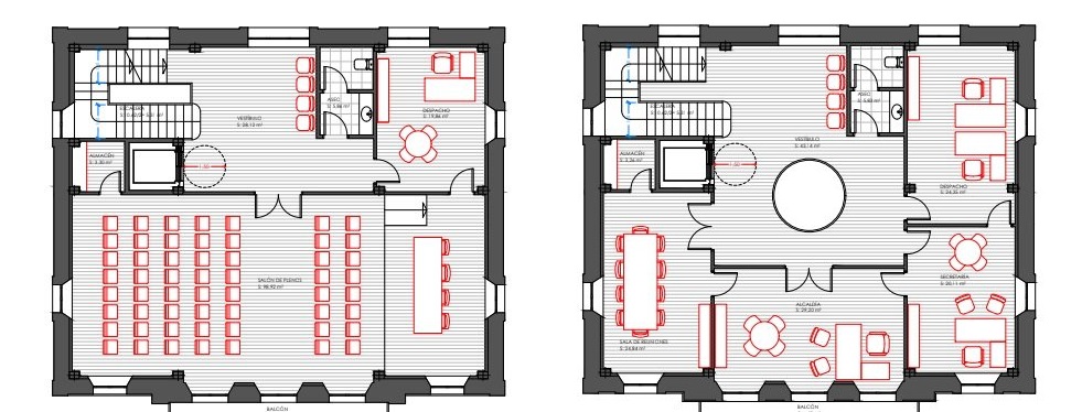 Plano de la rehabilitación integral del Ayuntamiento de Barruelo de Santullán