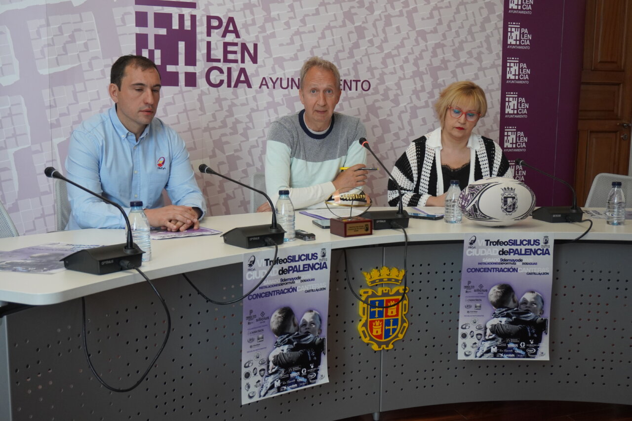 Presentación del VI Torneo Silicius en Palencia con rugby y valores educativos