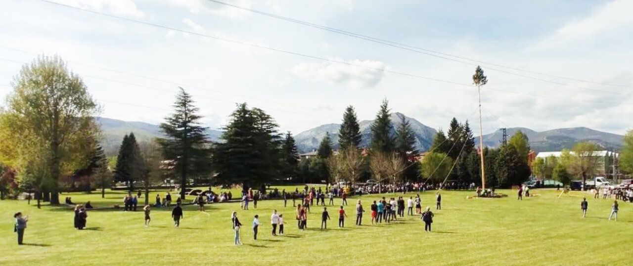 Celebración de La Pinada del Mayo en Velilla del Río Carrión