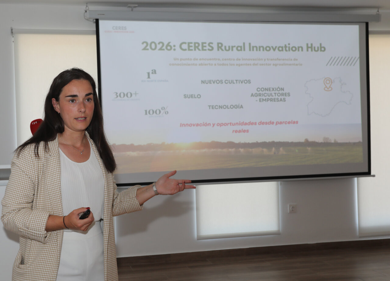 Presentación sobre el CERES Rural Innovation Hub en Castilla y León