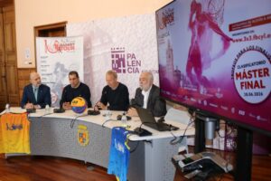 Presentación del 3x3 Basket Tour en Palencia con varios participantes