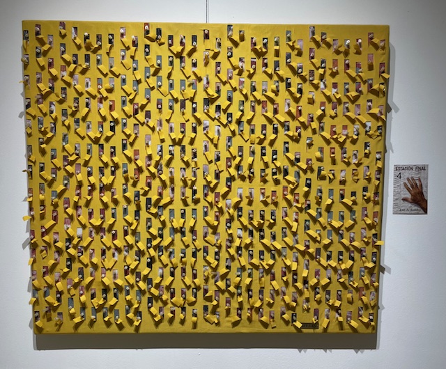 Obra de José Antonio Sancho con texturas y colores vibrantes en exposición