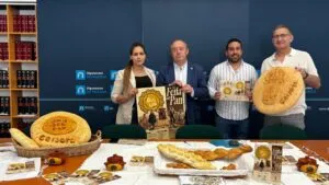 Presentación de la Feria del Pan en Grijota con productos tradicionales