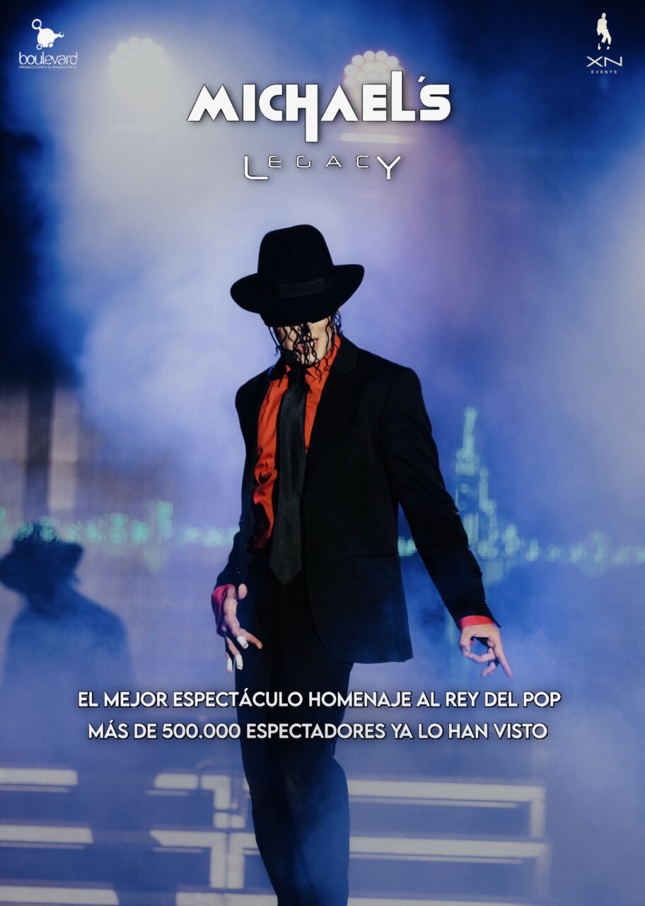 Cartel del espectáculo Michael's Legacy en el Teatro Ortega