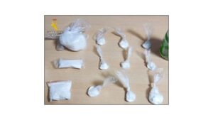 Muestra de sustancias estupefacientes confiscadas en Astudillo