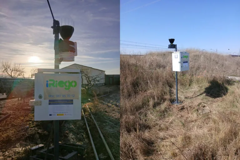 Estación meteorológica utilizada para la gestión del agua en Palencia