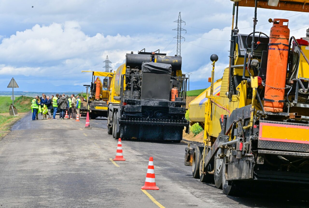 Obras de mejora en la carretera PP-4311 entre Lantadilla y Osorno