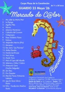 Cartel del Mercado de C@lor en Guardo con expositores y actividades